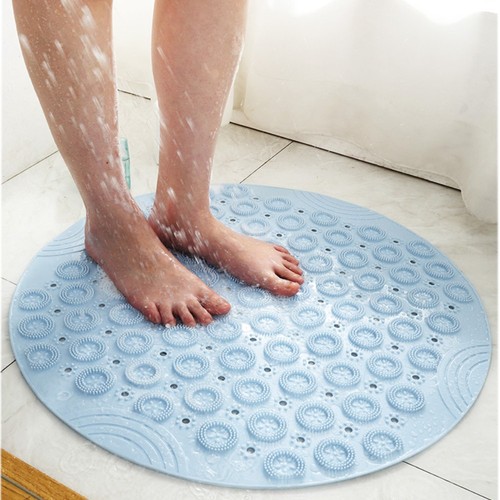 Round non slip bathtub mat - non-slip, pvc