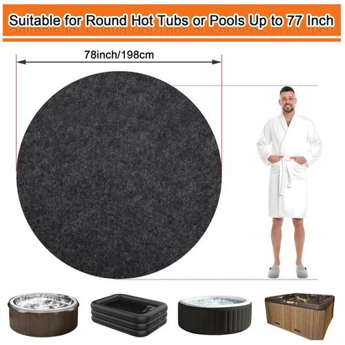 Waterproof hot tub mat - hot,