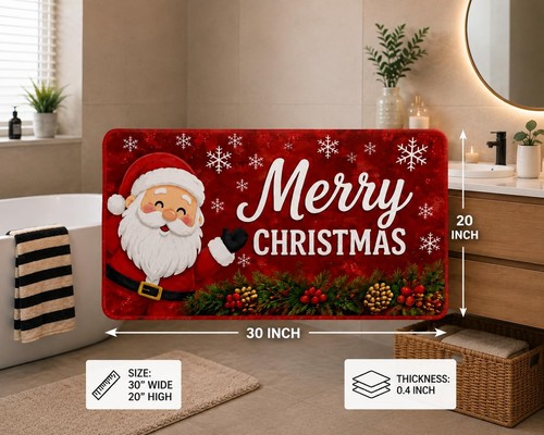 Gilbin christmas bath mat - christmas,
